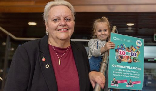 First children receive free swimming lessons in Telford and Wrekin 