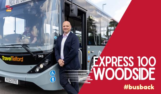 Speedy bus service takes in new area of Telford and Wrekin – Woodside. 