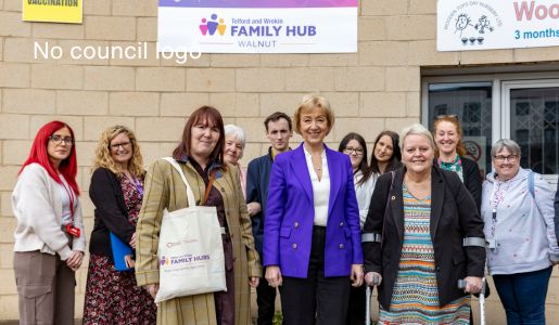 Minister Andrea Leadsom visits Telford’s Family Hub in Woodside 